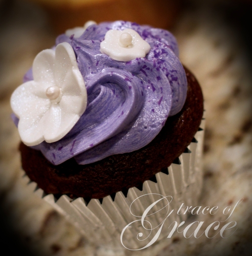 Purple Cupcake Close Up